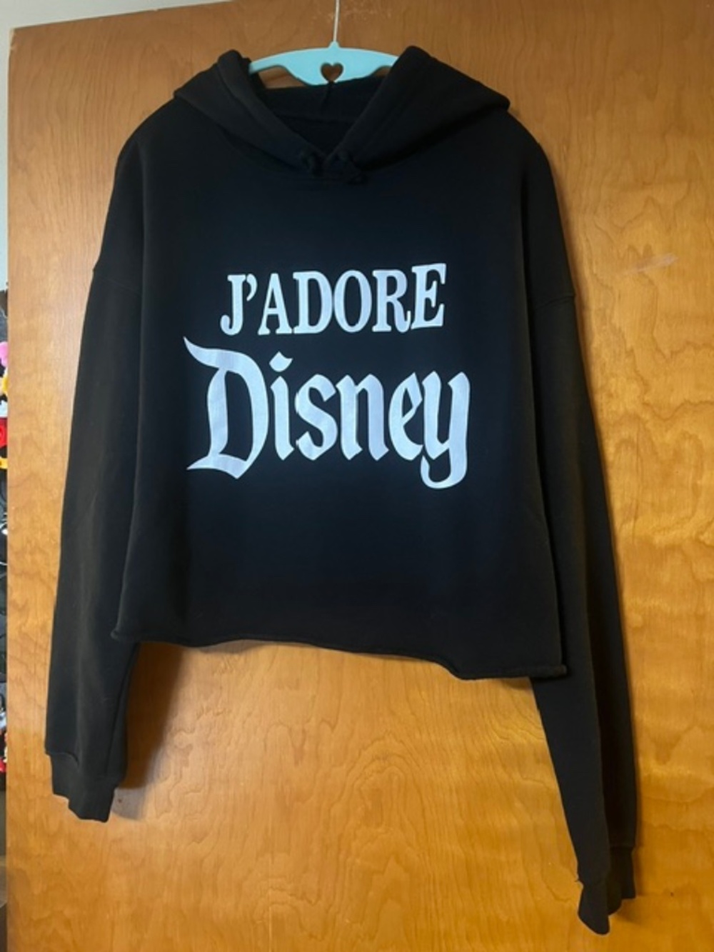 J'ADORE DISNEY CROPPED HODDIE